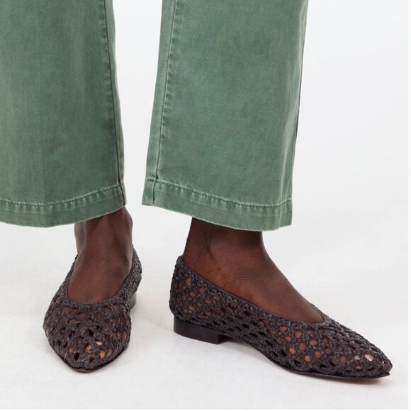 Madewell Ruth Ballet Flat in Woven Leather - Picture 3 of 5